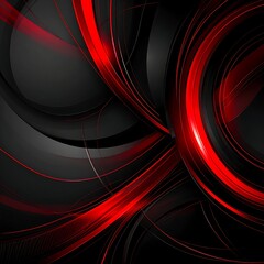 Abstract red and black design
