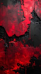 Abstract red and black textured background