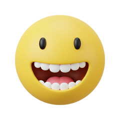 Grinning face with big smile emoji