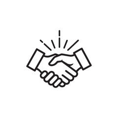 Obraz premium handshake vector illustration