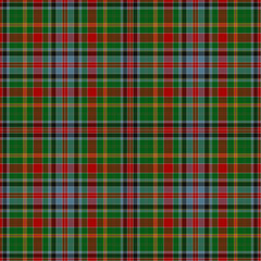 Green, Black, Gray, Red, Yellow, Blue, Brown Tartan Weave Pattern - Tile