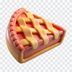3D Pie Slice Icon | Dessert, Sweet Bakery Food & Portion Serving