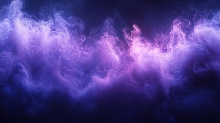 Ethereal swirling smoke or vapor with concentric rings in deep purples to light pinks against a dark background,