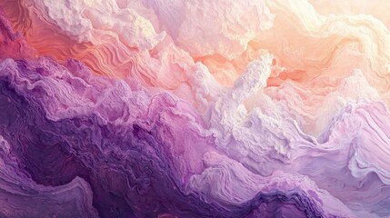 Abstract composition of vibrant colors swirling in fluid patterns with shades of purple and pink,
