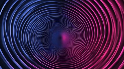 Abstract digital artwork with concentric circular patterns in blue and pink shades,