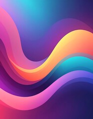 Abstract vibrant wave design