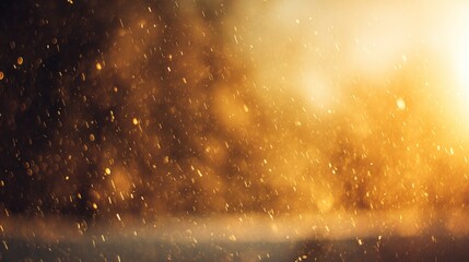 precipitation. Delicate snowflakes drifting through amber light, forming a dreamy bokeh backdrop of winter serenity. travel magazines.