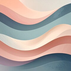 Abstract wavy layered pastel colors