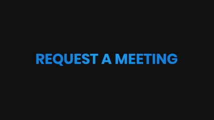 Request A Meeting Energetic Text Animation – 4K Business Scheduling and Communication Video