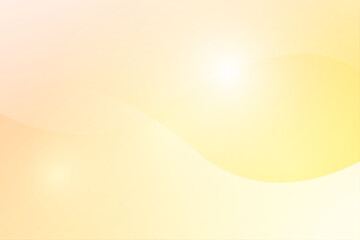 秋色のやさしい黄色　グラデーション背景　抽象的な光のデザイン