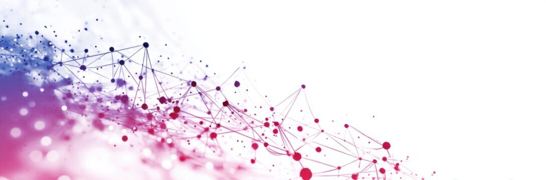 Abstract network design with vibrant colors