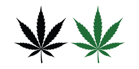 Cannabis leaf vector