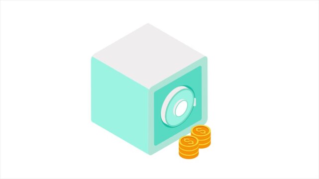 Bank vault Animation MP4 File