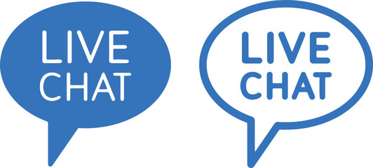 live chat, chat, speech bubble, message, communication, conversation, online, support, help, service, icon, symbol, graphic, design, vector, blue, white, text, dialogue, talk, discussion, chat box, ch