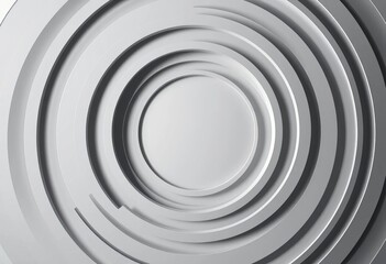 Obraz premium Concentric circles creating an illusion of depth, varying shades of gray, texture, background