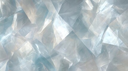 Obraz premium Abstract Ice Crystal Texture with Polygonal Frosted Surface in Cold Blue Tones
