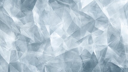 Obraz premium Abstract Ice Crystal Texture with Polygonal Frosted Surface in Cold Blue Tones