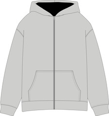 zip hoodie mockup © wisama