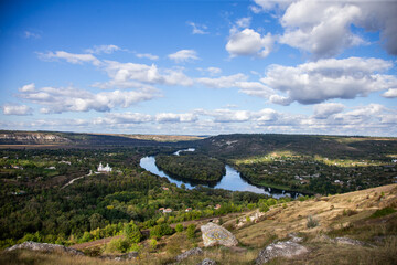 The heart of the Dniester near the village of Naslavcha.