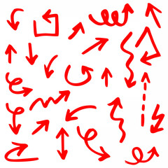 Red Arrow Lines - Isolated Se...