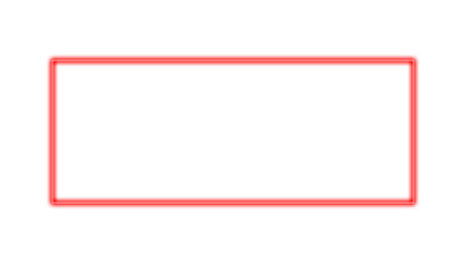 A simple red rectangular shape with rounded corners, isolated on a white background.