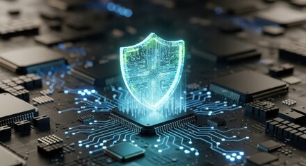 Digital Shield Protecting Computer Chips from Cyber Threats