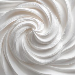 Extreme Close-Up of Luxurious White Cosmetic Cream Texture