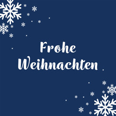 Frohe Weihnachten elegant Merry Christmas in German