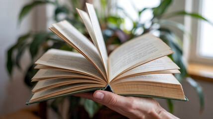 book in hand