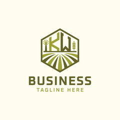KW Farm Logo Design | Modern KW Agro Logo for Eco-Friendly Sustainable Businesses