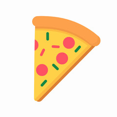 Large pizza icon, ideal for menu apps, social media, and food branding