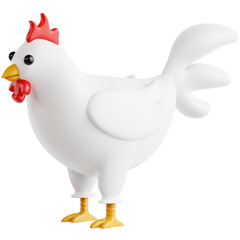 High quality illustration of Chicken in an agricultural, symbolizing farming, sustainability, and the importance of food production.