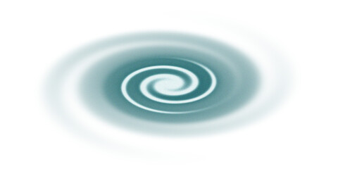 Digital Abstract Green Swirl Vortex Background Isolated