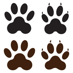 Fototapeta premium paw prints vector