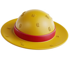 High quality illustration of Straw Hat or Farmer Hat in an agricultural, symbolizing farming, sustainability, and the importance of food production.