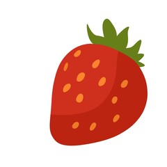 strawberry on white background