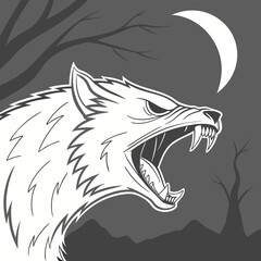 Sharp vampire fangs with dripping blood vector. Perfect for Halloween t-shirts, stickers, and horror-themed party designs. Fully editable vector.