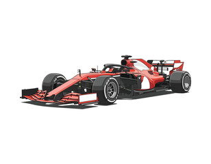 Dynamic vector illustration of a high-performance open-wheel racing car, showcasing sleek aerodynamic design and powerful sports vehicle aesthetics for speed-related concepts