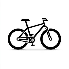 Minimalist bicycle illustration emphasizing simplicity and clean design aesthetic for modern visuals