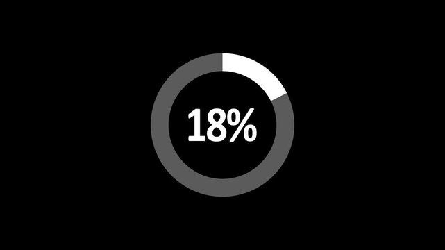 30 seventy eight percent number circle pie diagram chart animated