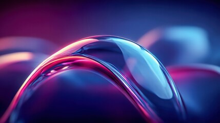 A mesmerizing abstract design with flowing glass-like shapes in vibrant colors.