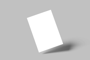 Fototapeta premium A5 Trifold Mockup Design Blank