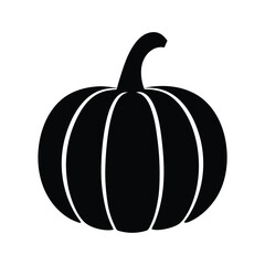 Pumpkin silhouette vector graphic for halloween autumn thanksgiving harvest and fall season decor