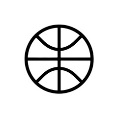 Large basketball icon, ideal for sports branding, apps, or posters