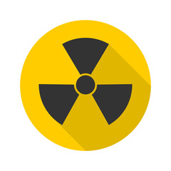 Fototapeta premium Radiation Hazard Sign icon isolated on transparent background