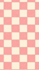 Pink checkered pattern wallpaper