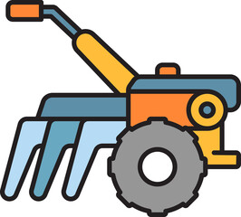 rotavator or tiller icon
