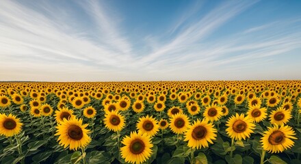 Obraz premium Field of flowers symbolizing ozone protection