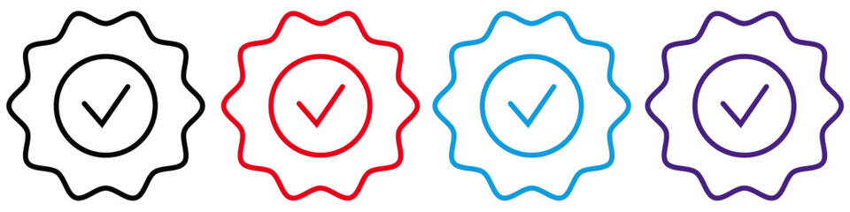 Checkmark icon set | Complete icon set