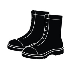 Zoo Keeper element isolated boots on white background